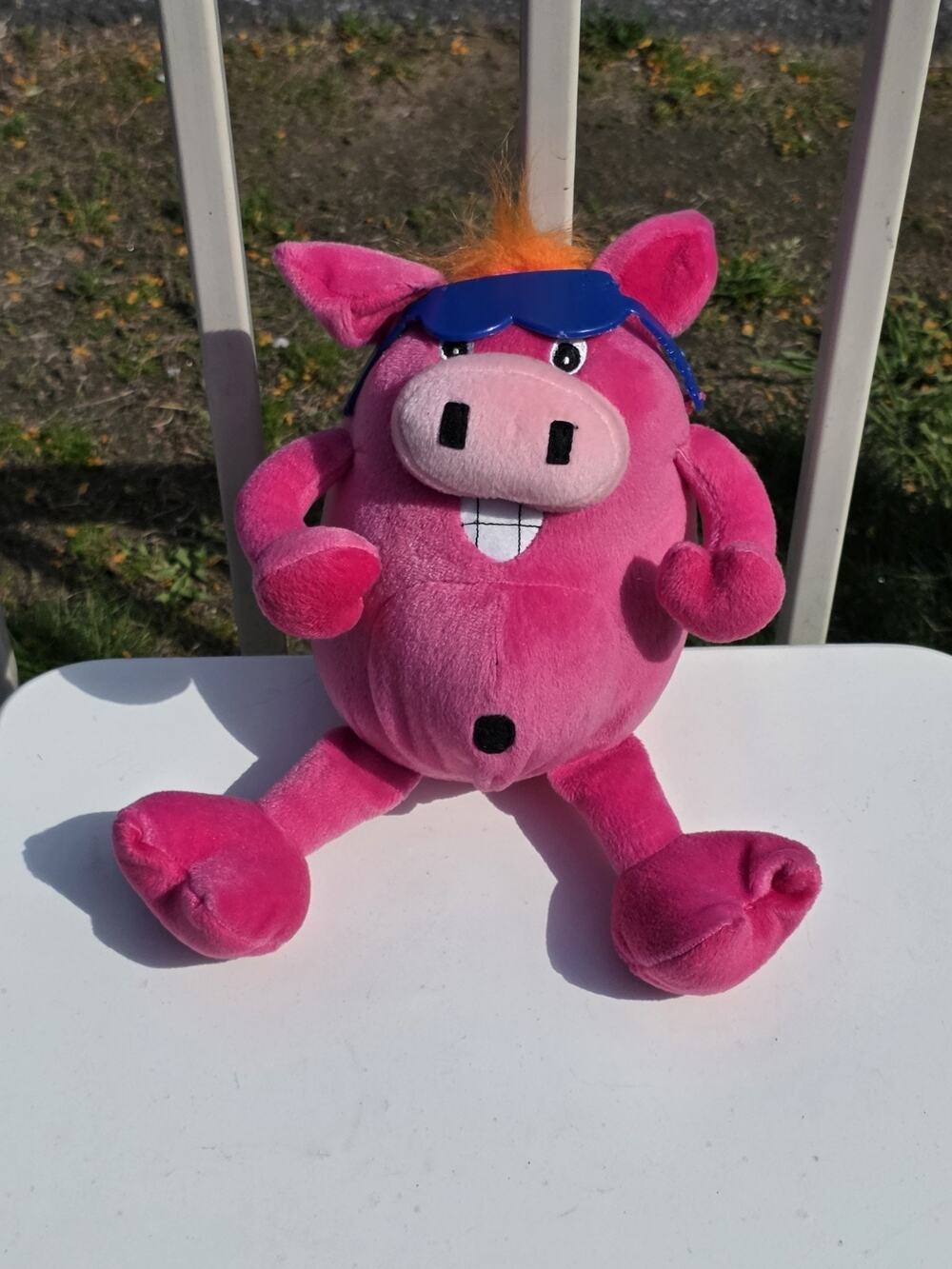 Rare Vintage Kellogg’s Plush Pig - Eet & Ern Promo Toy Y2K Mascot Stuffed Animal